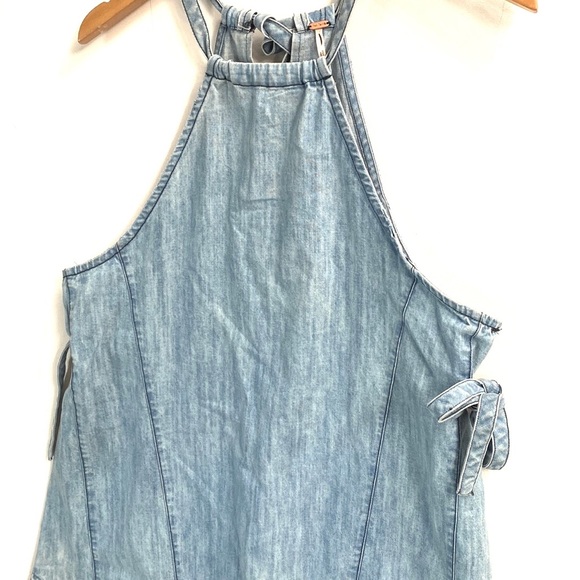 (A8) NEW Free People Isabella Denim Tunic dress $128, Size Small, Blue, NWOT - Picture 7 of 12